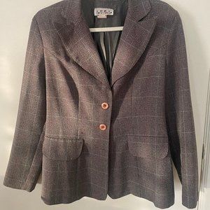 Lightweight Blazer Grey, Multi Colored Business Casual